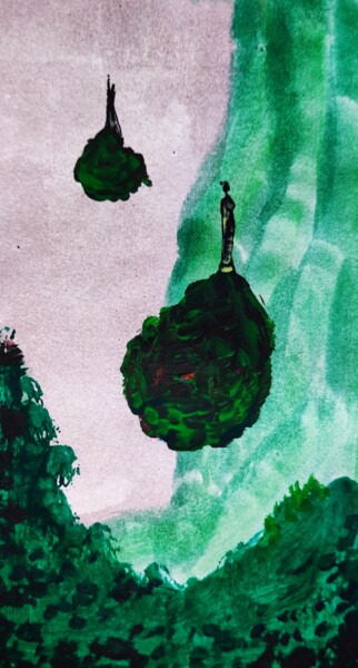 Malarstwo zatytułowany „More bored tourists…” autorstwa Milto Sideris, Oryginalna praca, Akryl