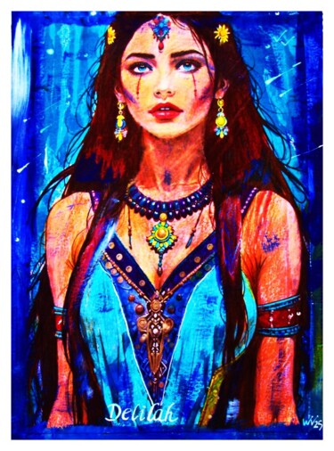 "Delilah" başlıklı Tablo Walter Vermeulen tarafından, Orijinal sanat, Akrilik