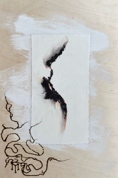 绘画 标题为“Tree S” 由Iuliia Marinchenko, 原创艺术品, 水彩 安装在木板上