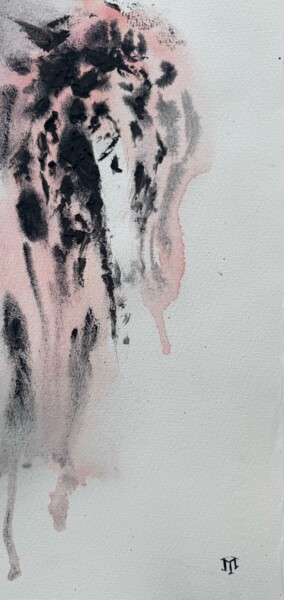 Pittura intitolato "Tree U" da Iuliia Marinchenko, Opera d'arte originale, Acquarello