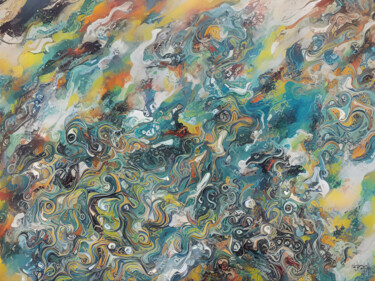 Digital Arts titled "Colorful obsession" by Meahau, Original Artwork, AI generated image