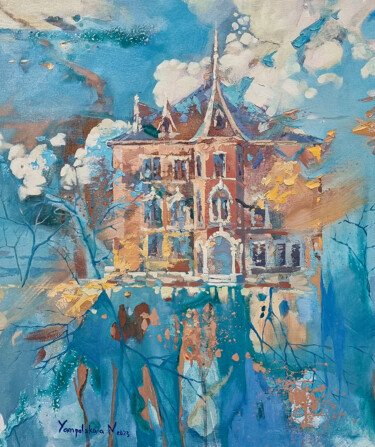 绘画 标题为“Vienna. Spring. Ref…” 由Yampolskaia Natalia, 原创艺术品, 油 安装在木质担架架上