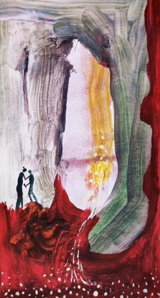 Malarstwo zatytułowany „More bored tourists…” autorstwa Milto Sideris, Oryginalna praca, Akryl