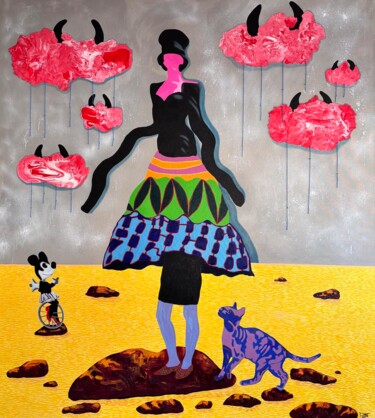 WEIGHTLESS GROUND Pintura intitulada "WEIGHTLESS GROUND" por Maria Lapteva, Obras de arte originais, Óleo