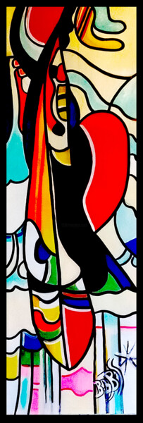 Schilderij getiteld "SAILFLY" door Nissi* Arts115 ©, Origineel Kunstwerk, Acryl