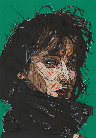 Winona Ryder Рисунок под названием "Winona Ryder" - Nicholas Price, Подлинное произведение искусства, Чернила
