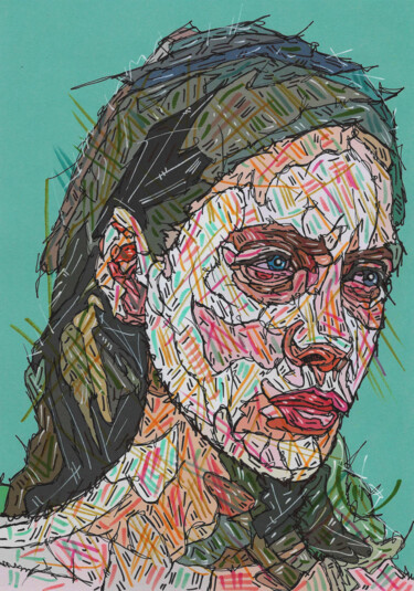 THE SERIOUS STARE Drawing titled "THE SERIOUS STARE" by Nicholas Price, Original Artwork, Ink