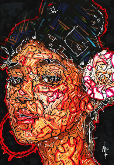 THE GYPSY Desenho intitulada "THE GYPSY" por Nicholas Price, Obras de arte originais, Tinta