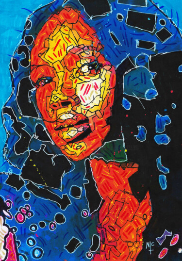 SOUL SISTER Dibujo titulada "SOUL SISTER" por Nicholas Price, Obra de arte original, Tinta