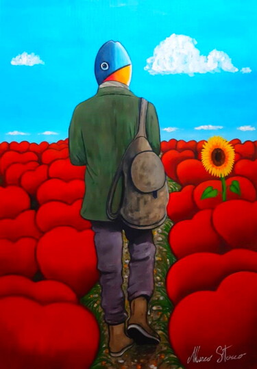 绘画 标题为“The way of the heart” 由Marco Stocco, 原创艺术品, 丙烯