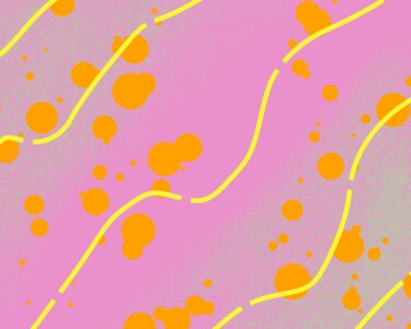 Цифровое искусство под названием "Dot Stream" - Aliyah Shoulders, Подлинное произведение искусства, Цифровая живопись