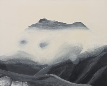 Malerei mit dem Titel "Berge III" von Markus Honerla, Original-Kunstwerk, Öl Auf Keilrahmen aus Holz montiert
