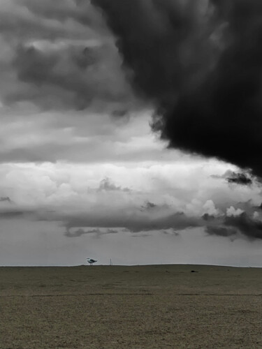 Photography titled "Ciel noir en médite…" by Ambre Art, Original Artwork, Manipulated Photography