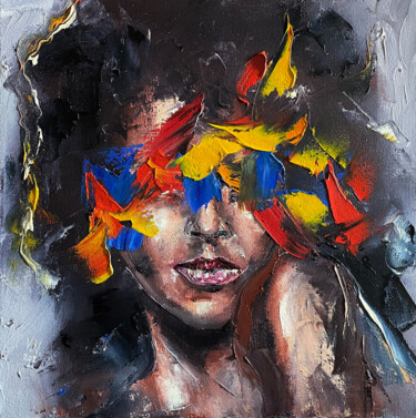 Portrait 10 绘画 标题为“Portrait 10” 由Volodymyr Nezdiimynoha, 原创艺术品, 油 安装在木质担架架上