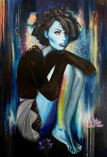 "Untitled" başlıklı Tablo Hofit Gelb tarafından, Orijinal sanat, Petrol