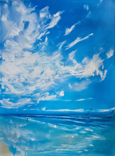 绘画 标题为“Cloud Dancers” 由Sophia Kühn, 原创艺术品, 丙烯 安装在木质担架架上