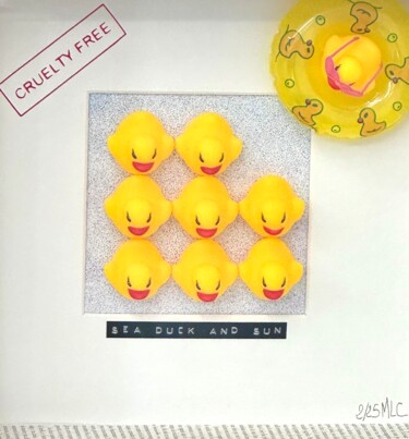 Scultura intitolato "Sea, Duck and Sun" da My Little Canard, Opera d'arte originale, Plastica
