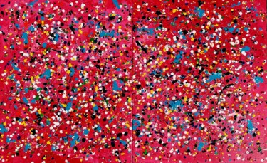 Pittura intitolato "# 211" da Gil Lepage, Opera d'arte originale, Acrilico Montato su Telaio per barella in legno