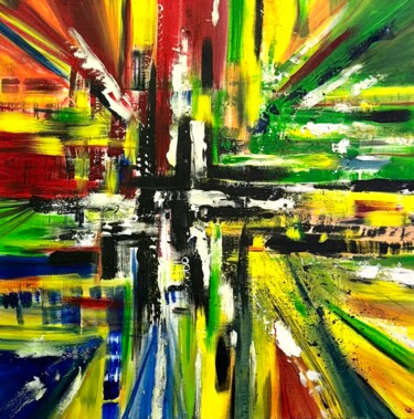 Peinture intitulée "Inspiration" par Wendy Verger, Œuvre d'art originale, Acrylique Monté sur Châssis en bois