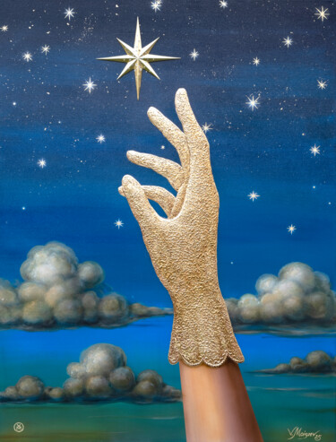 Painting titled "“The Temptation of…" by Vitaly Moiseev, Original Artwork, Acrylic Mounted on Wood Stretcher frame
