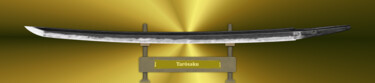 数字艺术 标题为“Tarōsaku Gold” 由Marun Bönninghaus, 原创艺术品, 数字油画