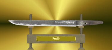 数字艺术 标题为“Fudo Masamune Gold” 由Marun Bönninghaus, 原创艺术品, 数字油画