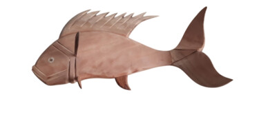 Sculpture titled "Fuerza Marino" by Doniel Pérez, Original Artwork, Wood