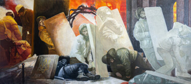 LIBERTY. THE WINTER THAT CHANGED US Pintura intitulada "LIBERTY. THE WINTER…" por Dmytro Dotsenko, Obras de arte originais, Óleo