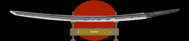 数字艺术 标题为“Kanze Masamune Kreis” 由Marun Bönninghaus, 原创艺术品, 数字油画