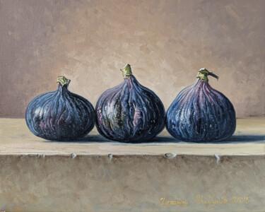 Three Figs Картина под названием "Three Figs" - Stepan Ohanyan, Подлинное произведение искусства, Масло Установлен на Деревянная рама д…