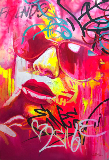 "Pink light." başlıklı Tablo Viacheslav Zaykin tarafından, Orijinal sanat, Akrilik