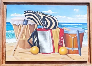 Sonata Del Mar Pittura intitolato "Sonata Del Mar" da Genifer Díaz Rojas, Opera d'arte originale, Acquarello