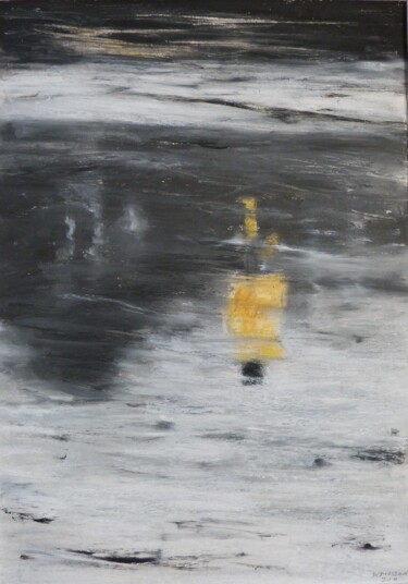 Painting titled "Reflection 3" by Wilfrid Moizan, Original Artwork, Pastel