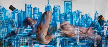제목이 "Drowned in New York"인 미술작품 Kateryna Bortsova로, 원작, 아크릴