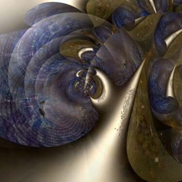 Douceur spiralée côtoyant sans peine des métallopointus Digital Arts titled "Douceur spiralée cô…" by Dominique Marilley, Original Artwork, Digital Collage