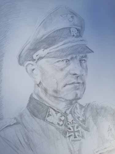 Drawing titled "HugoBoss" by Jenő Dienes, Original Artwork, Graphite