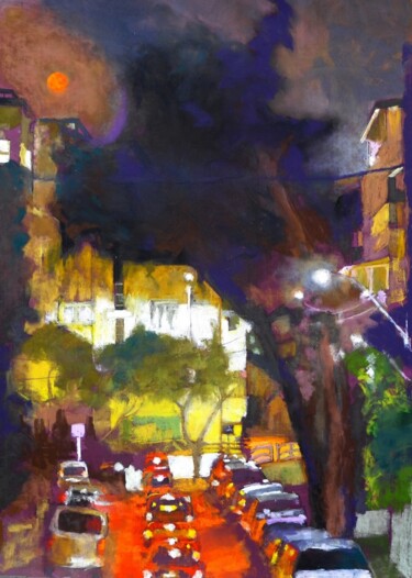 Painting titled "Untitled" by Motti Shoval, Original Artwork, Pastel