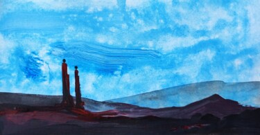 Schilderij getiteld "Parc du eternal rom…" door Milto Sideris, Origineel Kunstwerk, Acryl