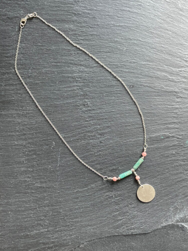 设计 标题为“Collier amazonite,…” 由Sophie Gerin, 原创艺术品, 首饰