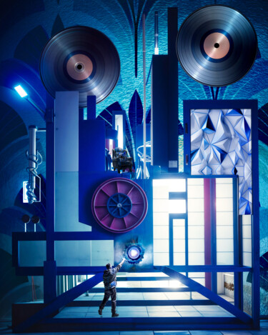 数字艺术 标题为“LOFI MUSIC” 由Mathias Cascales (MC D/\RT), 原创艺术品, 数字拼贴