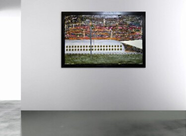 Schilderij getiteld "РИТМЫ НОЧНОГО НОКТЮ…" door Alexey Smirnov (SAVART), Origineel Kunstwerk, Glazuur