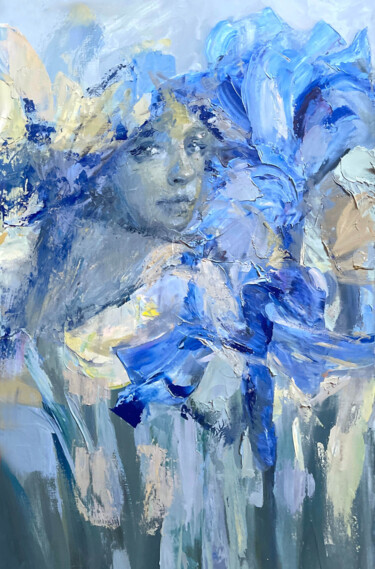 Schilderij getiteld "Spring has come. Ir…" door Elena Pikus, Origineel Kunstwerk, Olie