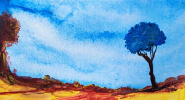 Schilderij getiteld "West Park 22" door Milto Sideris, Origineel Kunstwerk, Acryl