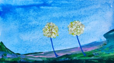 Schilderij getiteld "Old balance park" door Milto Sideris, Origineel Kunstwerk, Acryl