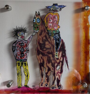 Schilderij getiteld "Transparent #4" door Pierre Soufflet, Origineel Kunstwerk, Acryl