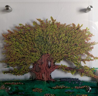 Peinture intitulée "Transparent #7" par Pierre Soufflet, Œuvre d'art originale, Acrylique Monté sur Plexiglas