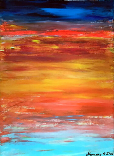 Pittura intitolato "Window" da Olga Melezhik, Opera d'arte originale, Acrilico Montato su Telaio per barella in legno