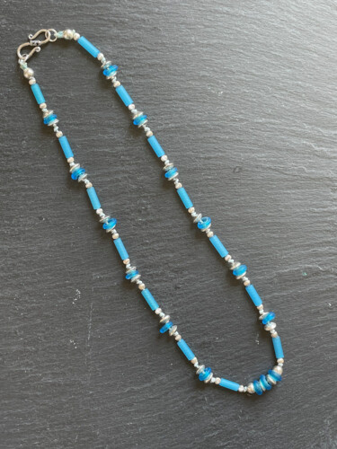 Collier argent 925 et verre