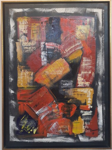 Pintura intitulada "Quadro Obra de Arte…" por Marly Genuino, Obras de arte originais, Acrílico Montado em Armação em madeira