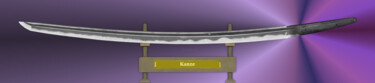 Kanze Masamune Lila Arte digitale intitolato "Kanze Masamune Lila" da Marun Bönninghaus, Opera d'arte originale, Pittura digitale